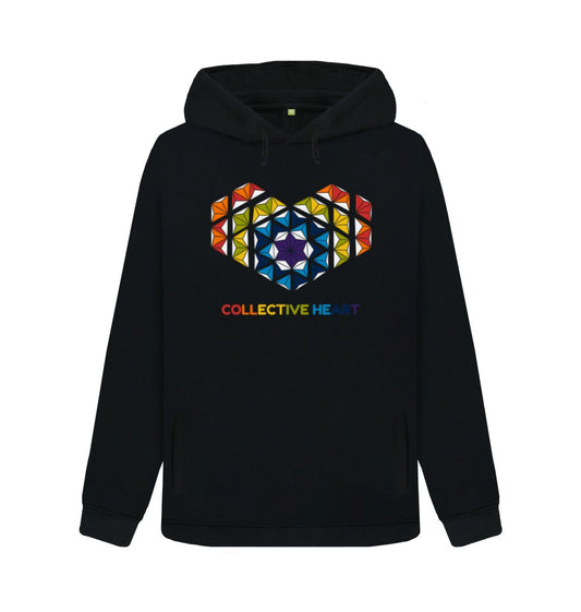 Black Collective Heart - Women's Pullover Hoody