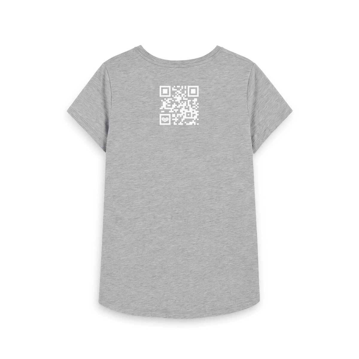 Athletic Grey Printed T-shirt Back