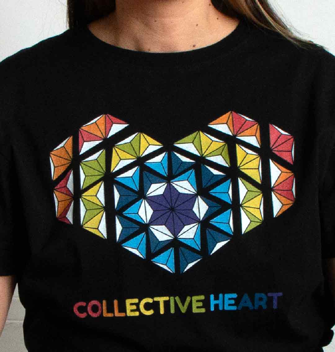 Collective Heart Women crew neck T-shirt B