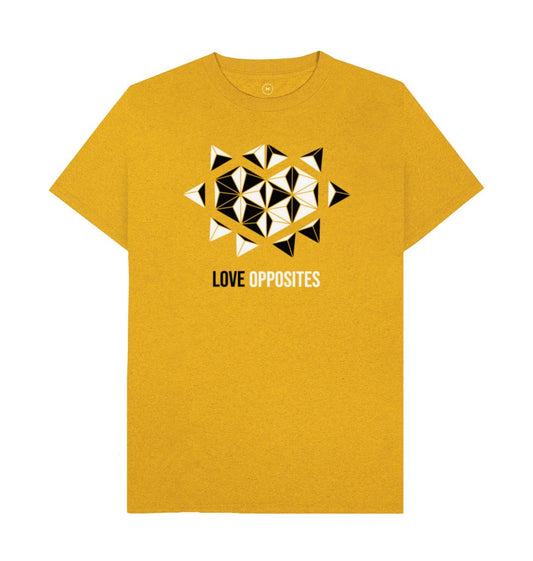 Sunflower Yellow Love Opposites - Men's Remill\u00ae T-shirt - 4 colours