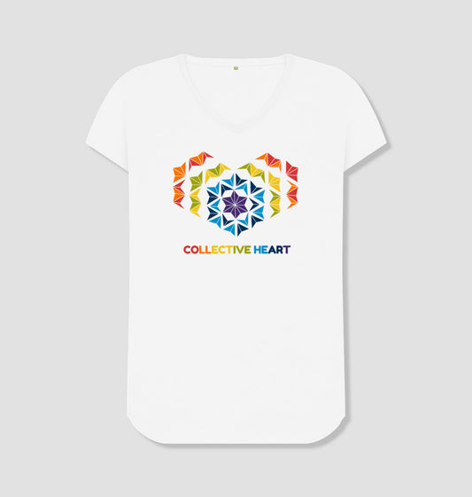 Collective Heart Women V-neck T-shirt W
