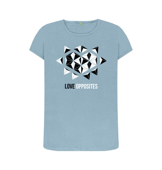 Stone Blue Love Opposites - Women's Crew Neck T-shirt - 7 colours