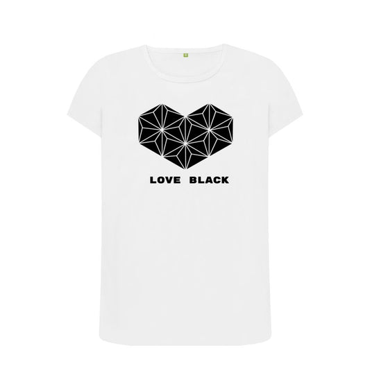 White Love Black, Love White - Women's Crew Neck T-shirt