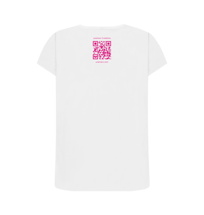White Printed T-shirt Back