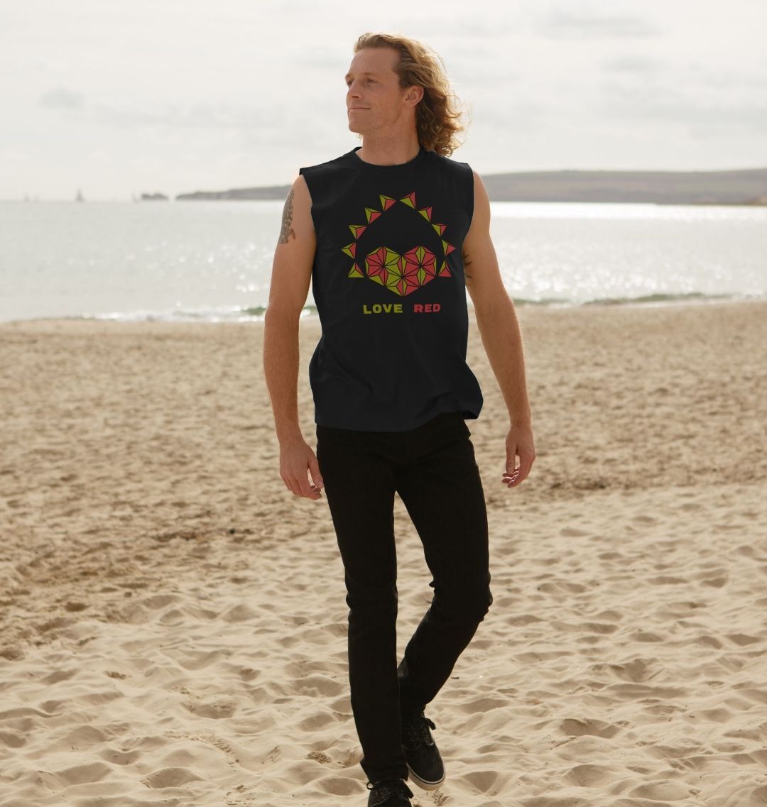 Love Red - Men's Organic Cotton Vest