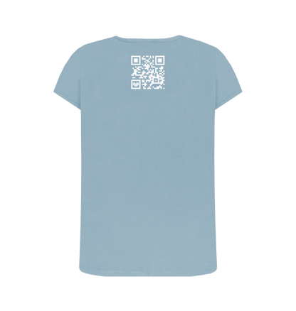 Stone Blue Printed T-shirt Back