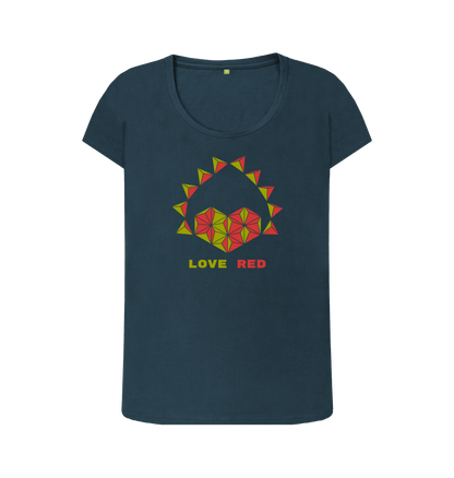 Denim Blue Printed T-shirt Front