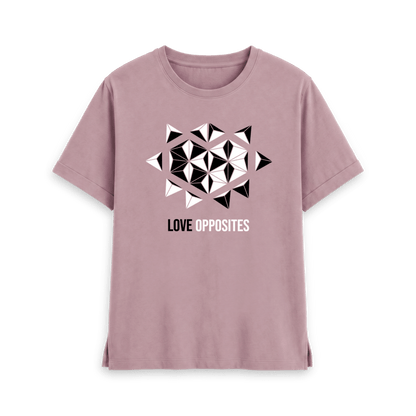 Mauve Printed T-shirt Front