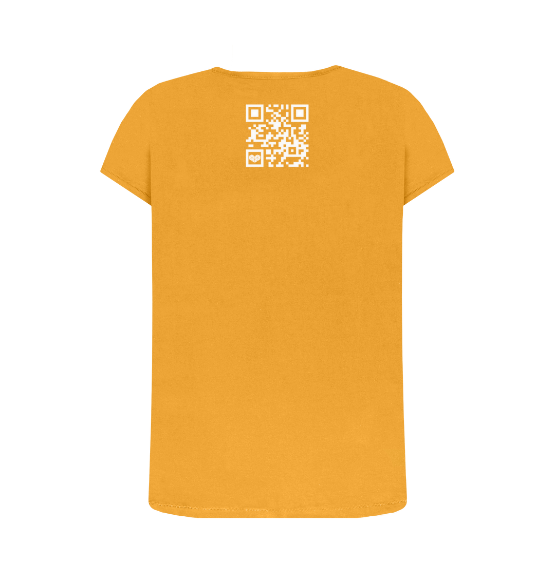 Mustard Printed T-shirt Back