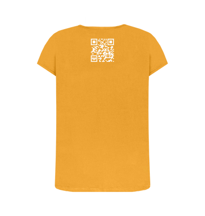 Mustard Printed T-shirt Back