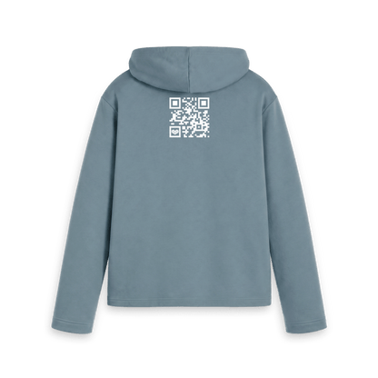 Stone Blue Printed Hoody Back