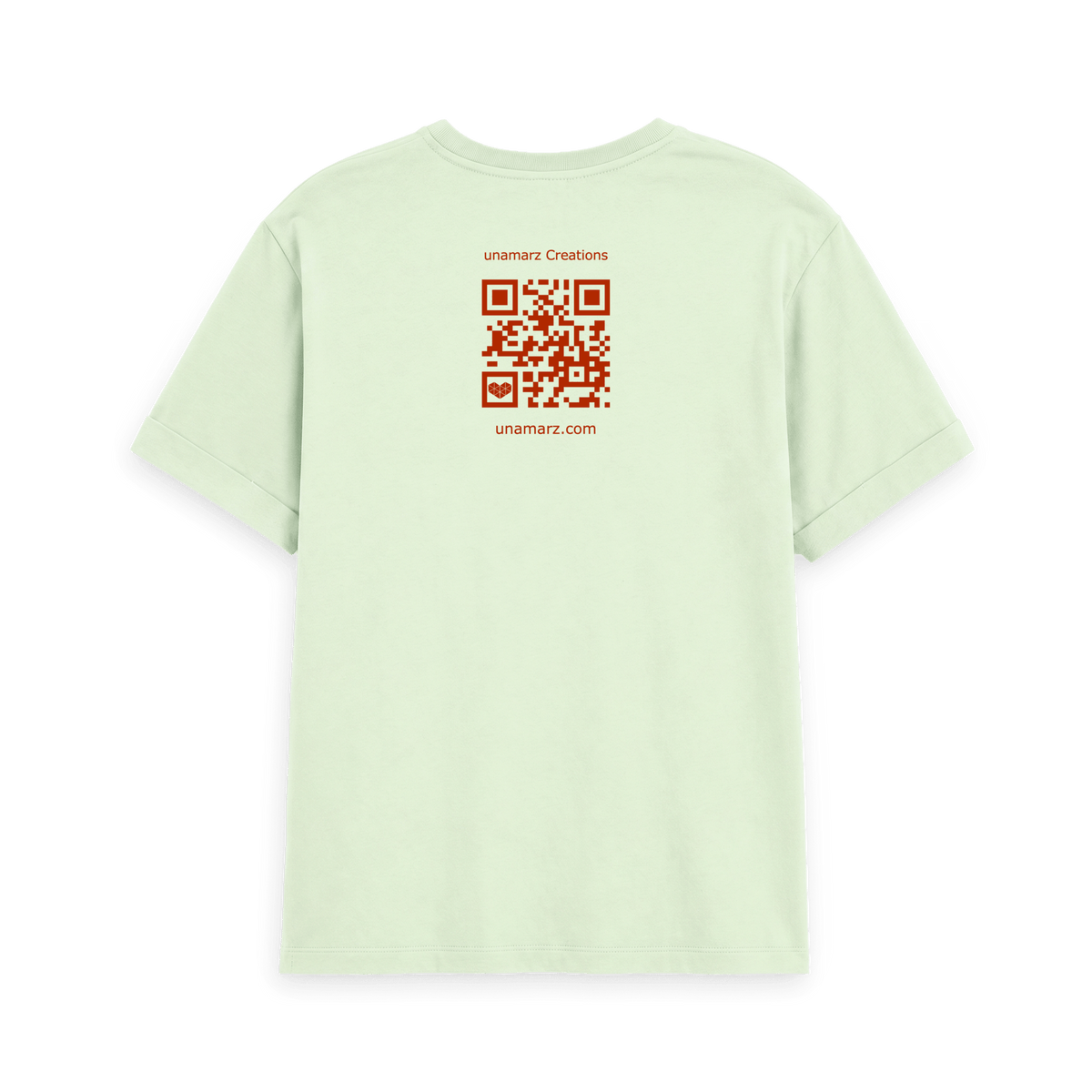 Pastel Green Printed T-shirt Back