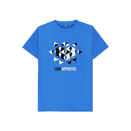 Kids T-Shirt - Bright Blue - Love Opposites