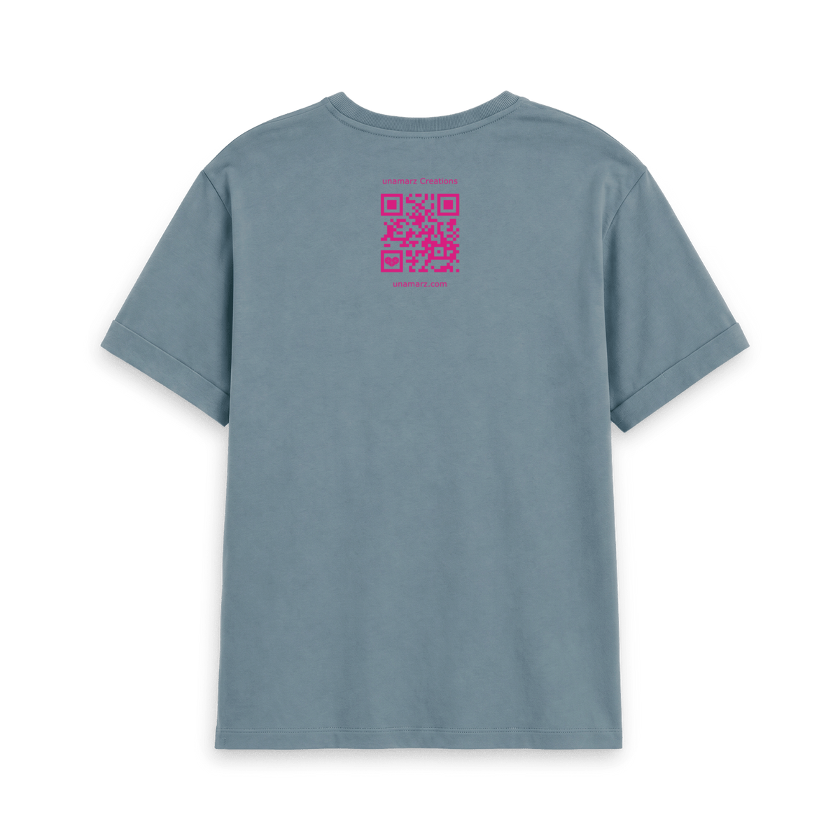 Stone Blue Printed T-shirt Back