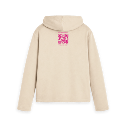 Oat Printed Hoody Back