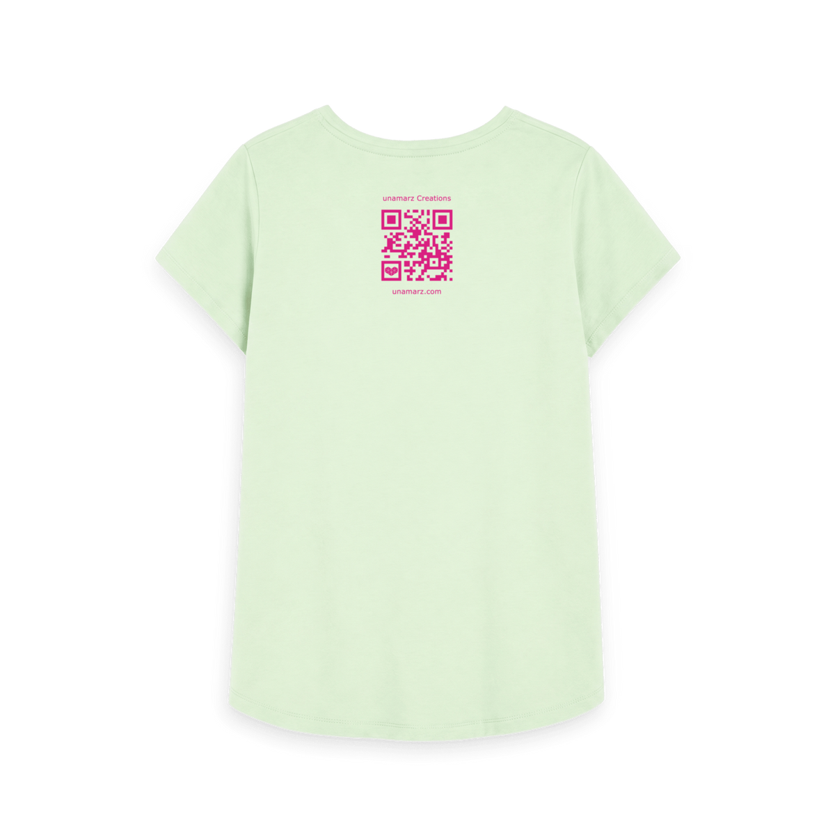 Pastel Green Printed T-shirt Back