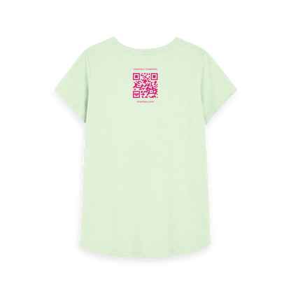 Pastel Green Printed T-shirt Back
