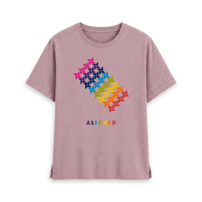 Mauve Printed T-shirt Front