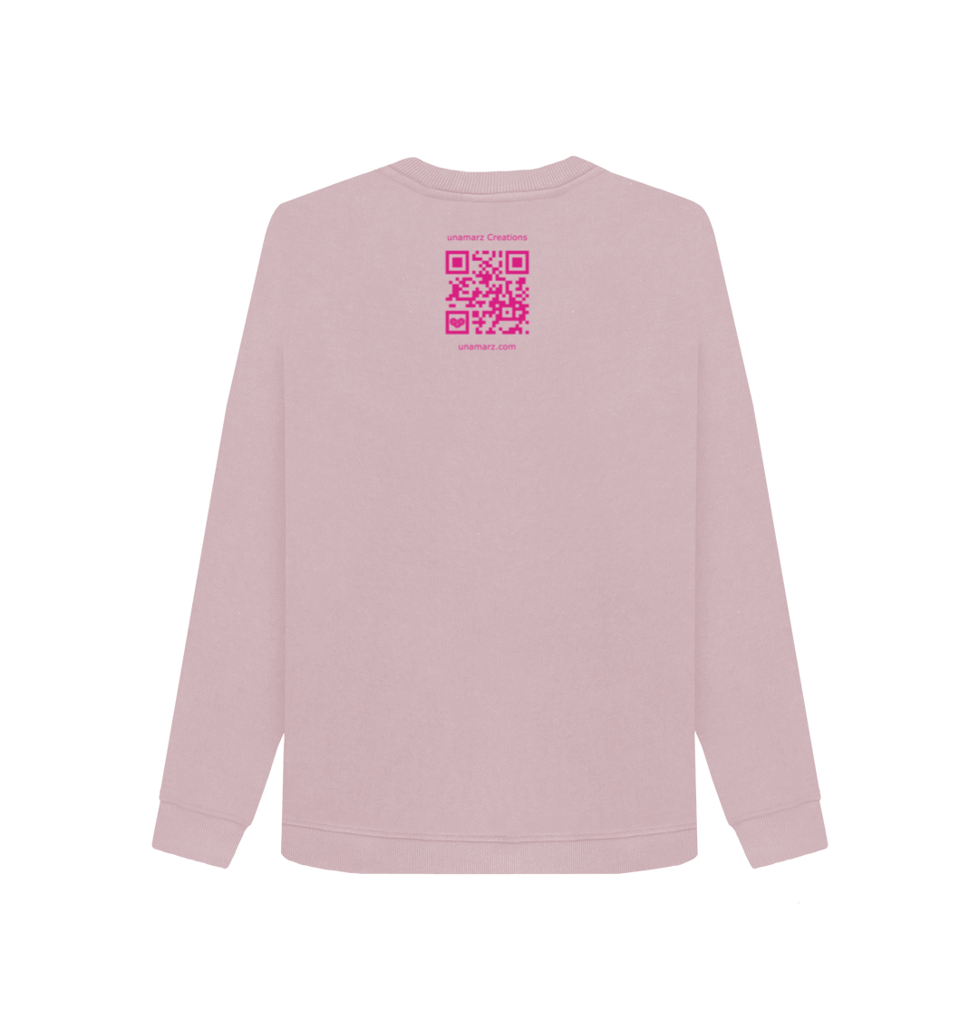 Mauve Printed Sweater Back
