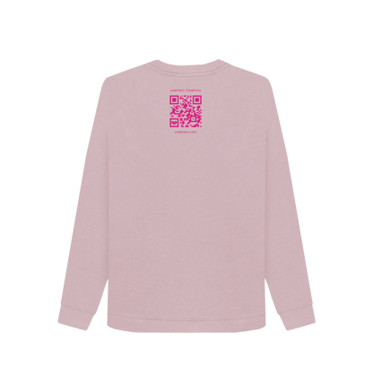 Mauve Printed Sweater Back