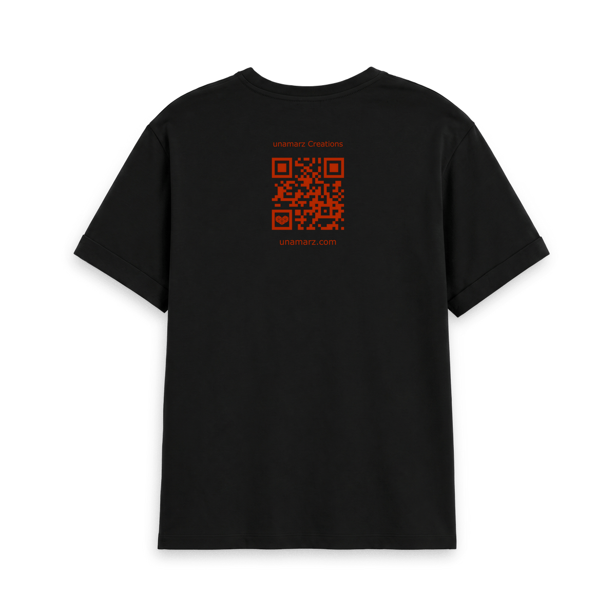 Black Printed T-shirt Back