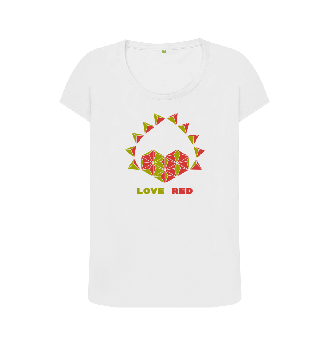 White Printed T-shirt Front