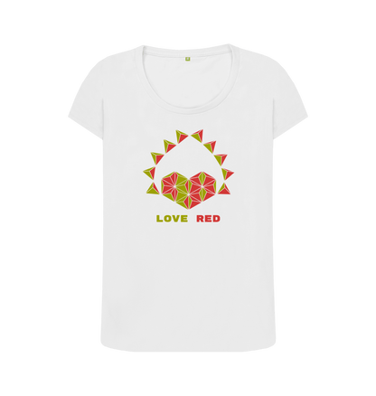 White Printed T-shirt Front