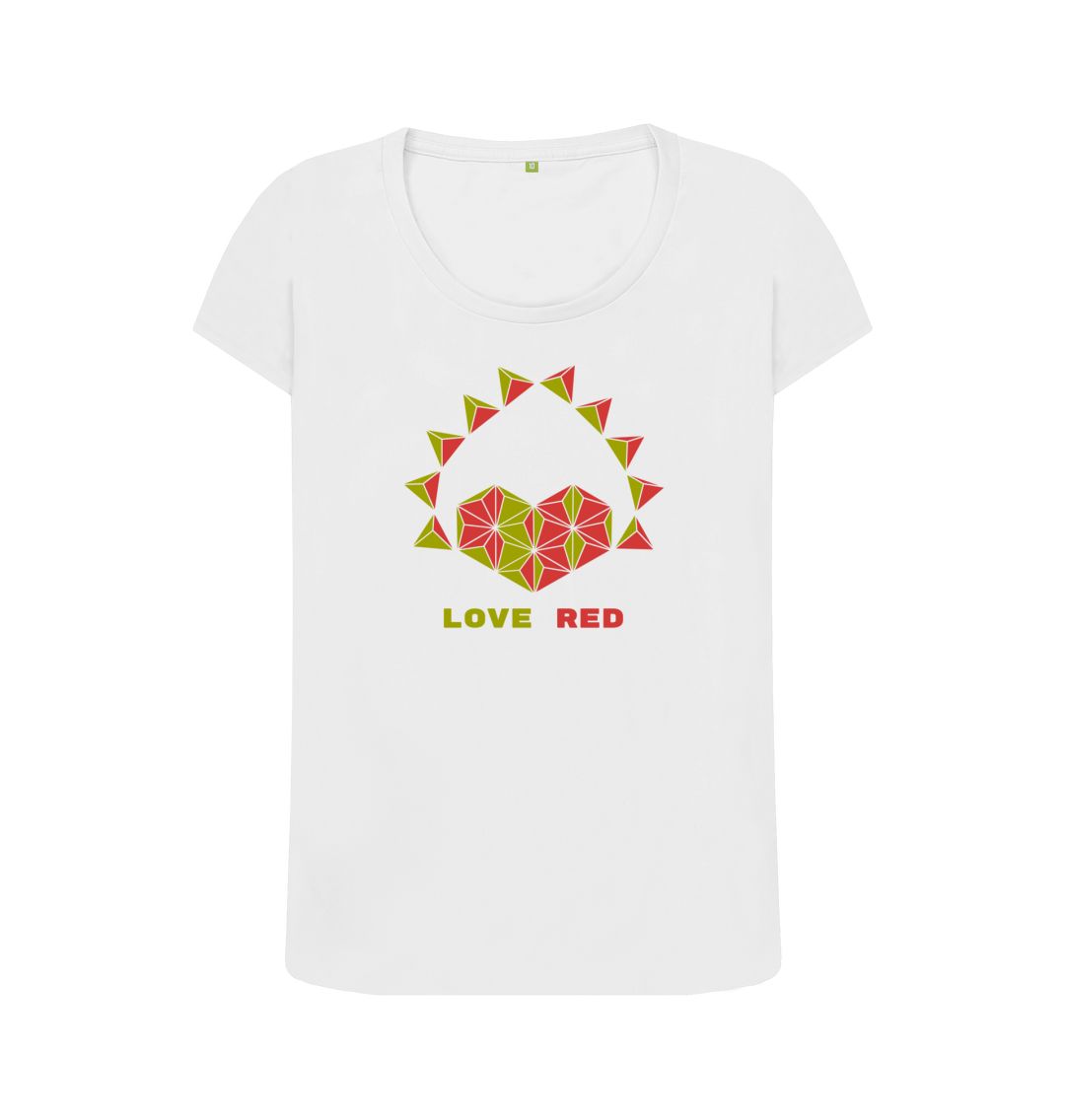 White Love Red - Women's Scoop Neck T-shirt