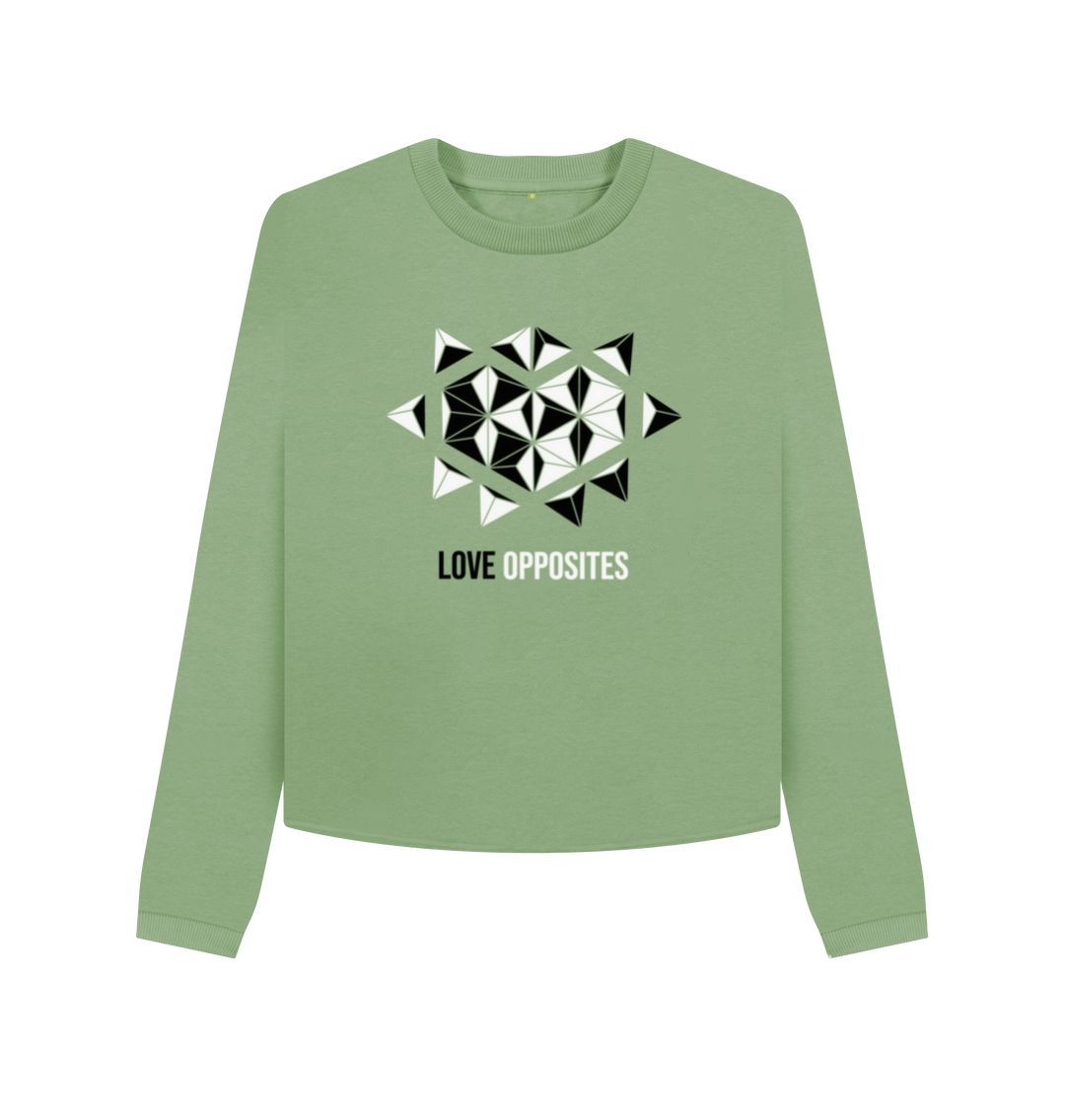 Sage Love Opposites - Women's Boxy Jumper - 3 colours