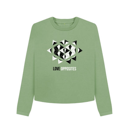 Sage Love Opposites - Women's Boxy Jumper - 3 colours
