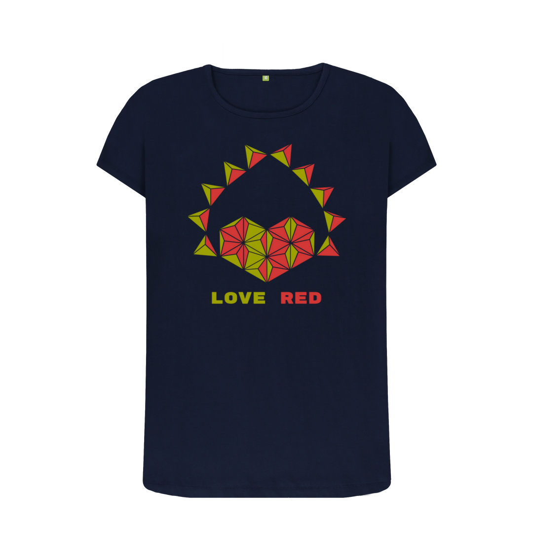 Navy Blue Printed T-shirt Front