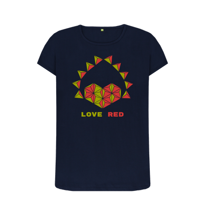 Navy Blue Printed T-shirt Front
