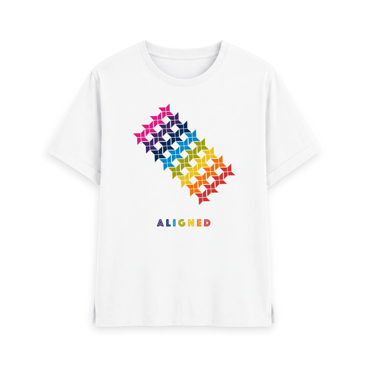 White Printed T-shirt Front