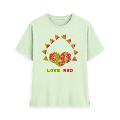 Pastel Green Printed T-shirt Front