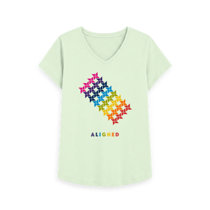 Pastel Green Printed T-shirt Front