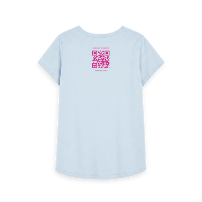 Sky Blue Printed T-shirt Back