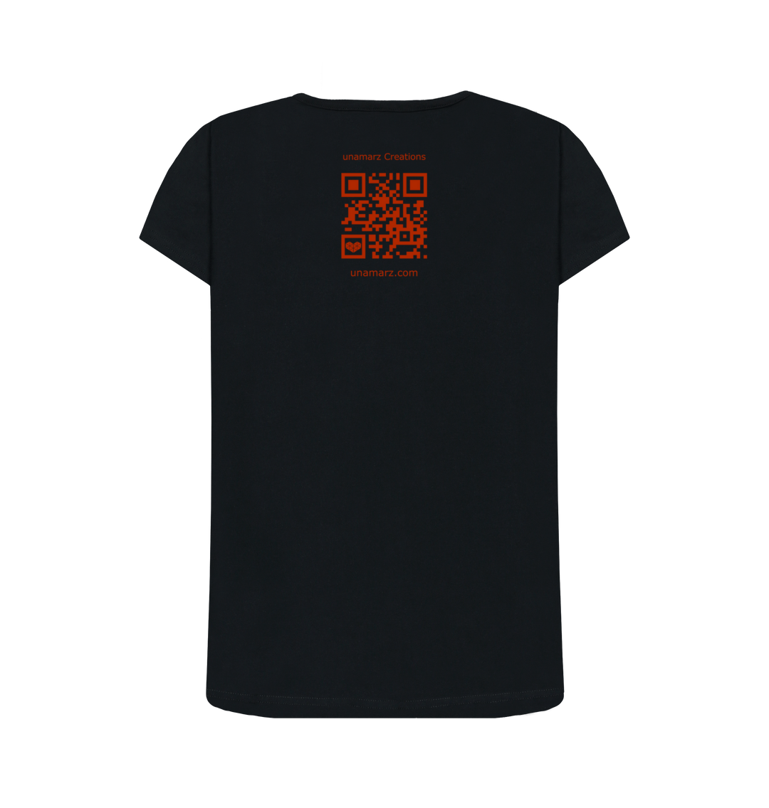 Black Printed T-shirt Back