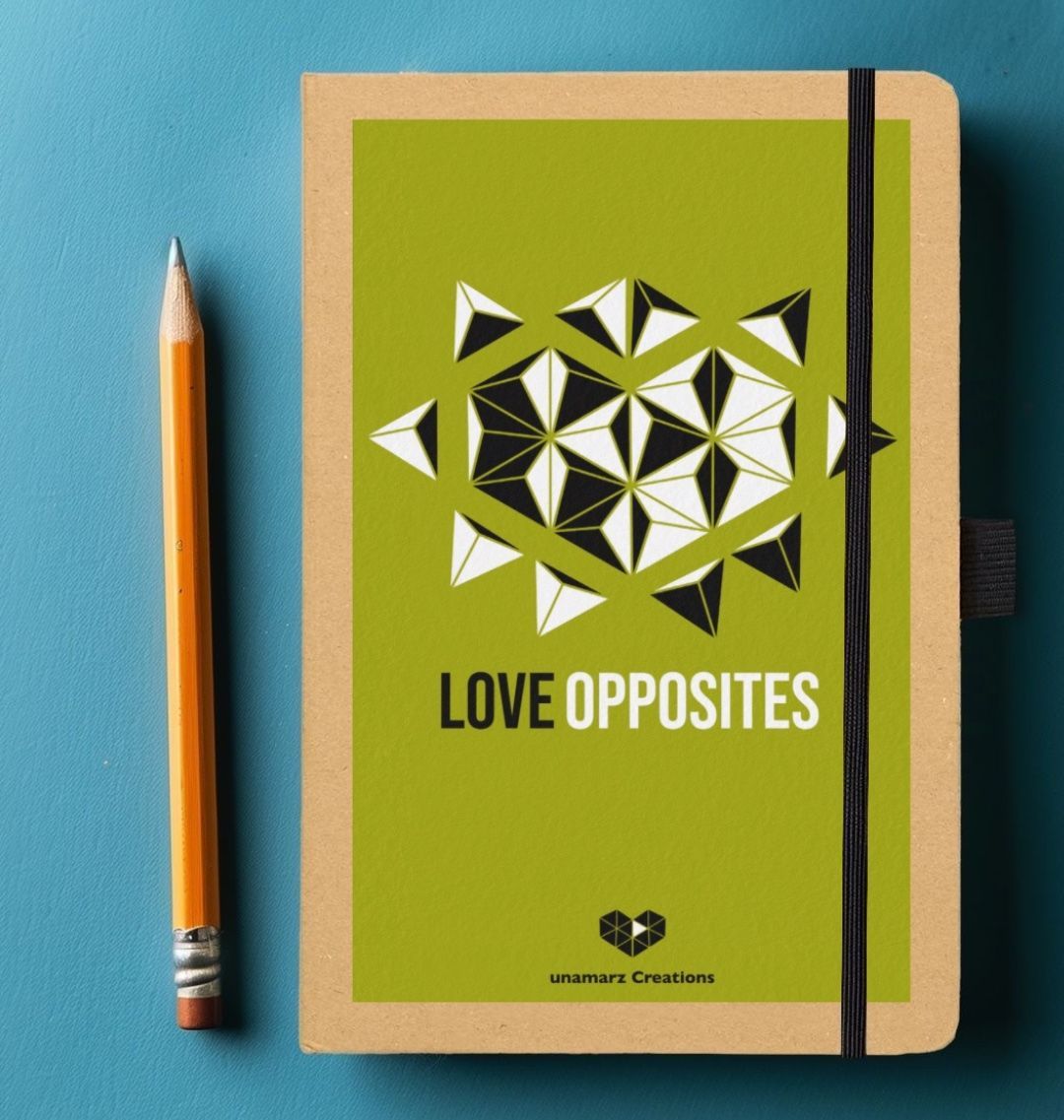 Love Opposites Notebook - Green