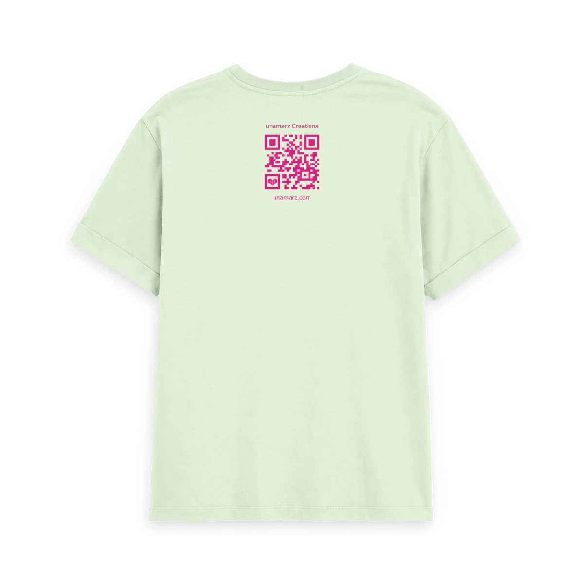 Pastel Green Printed T-shirt Back