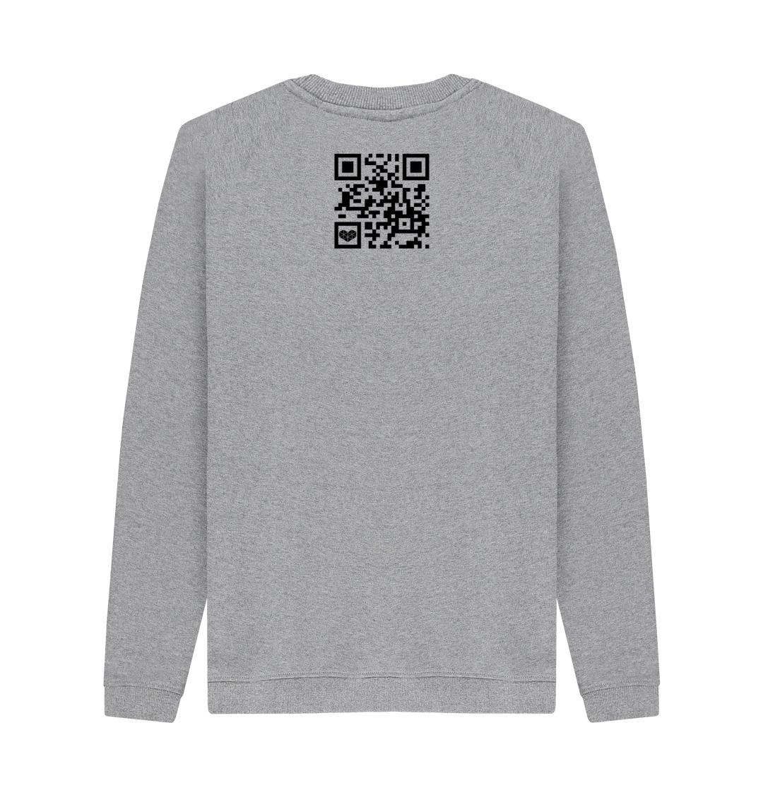 Light Heather Printed Sweater Back