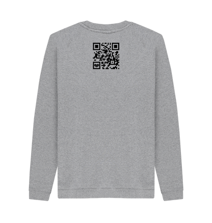 Light Heather Printed Sweater Back