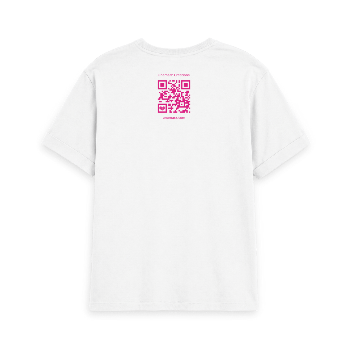 White Printed T-shirt Back