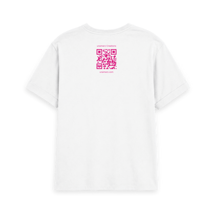 White Printed T-shirt Back