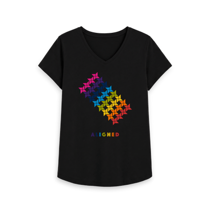 Black Printed T-shirt Front