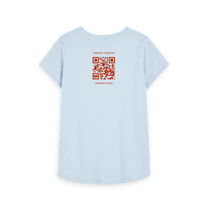 Sky Blue Printed T-shirt Back