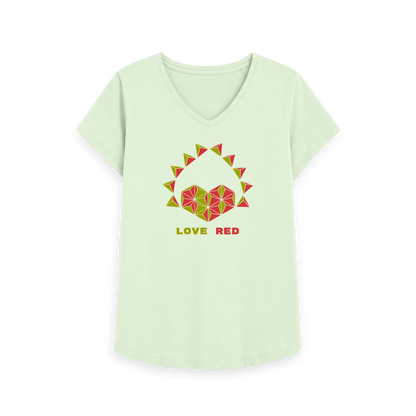 Pastel Green Printed T-shirt Front