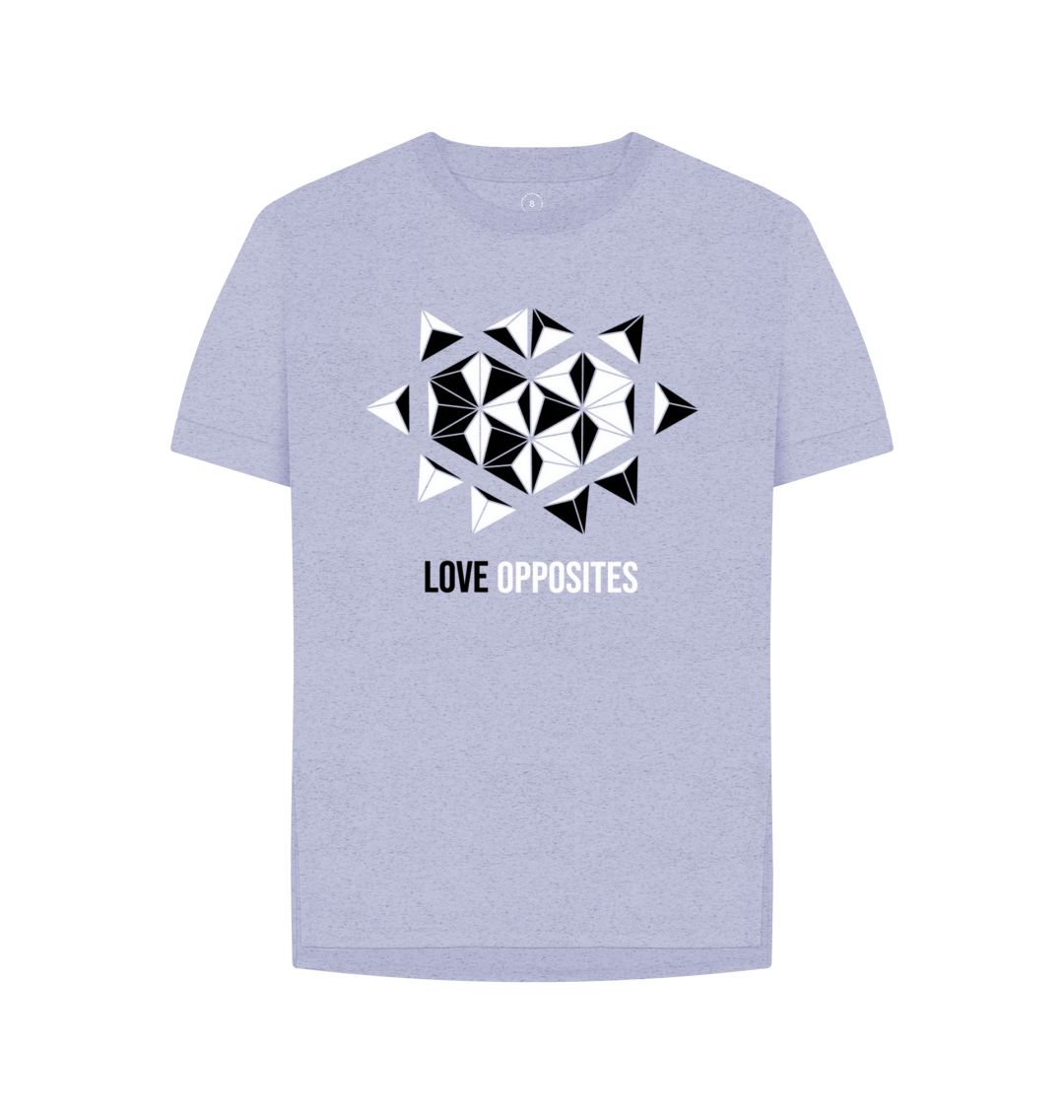 Lavender Love Opposites - Women's Remill\u00ae Relaxed Fit T-shirt - 5 colours