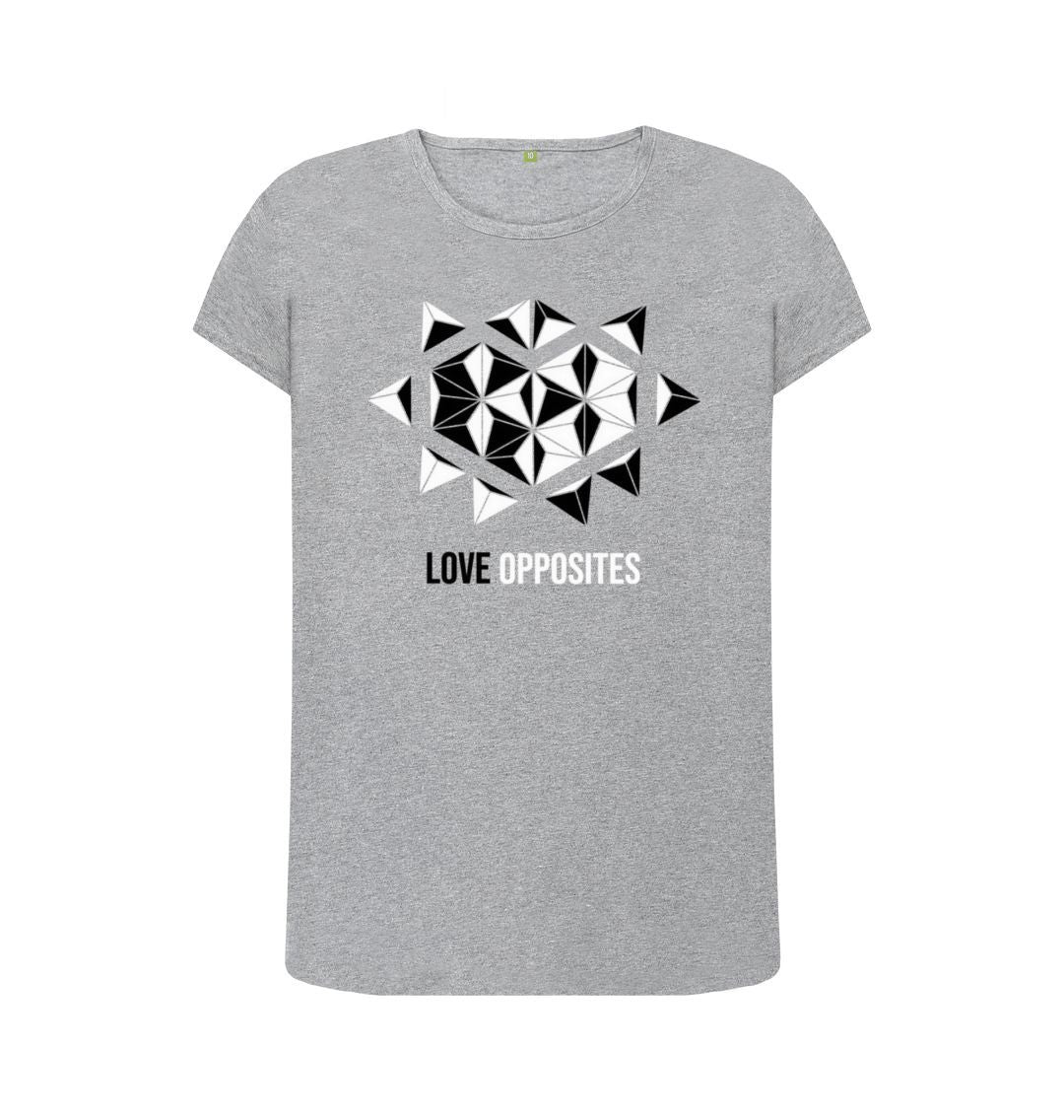 Athletic Grey Love Opposites - Women's Crew Neck T-shirt - 7 colours