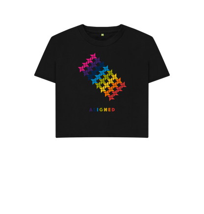 Black Printed T-shirt Front