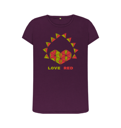 Purple Printed T-shirt Front